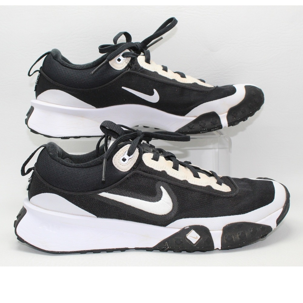 Nike Air Diamond Varsity Turf Shoes Men's Size 8.5 Black White Baseball
